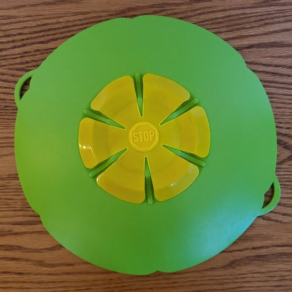 Kochblume TWO Silicone Bowl Pot Lid Covers Spill Stopper Cooking Tool Flower